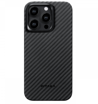 Чехол Pitaka MagEZ Case 4 Kevlar для iPhone 15 Pro, черно-серый