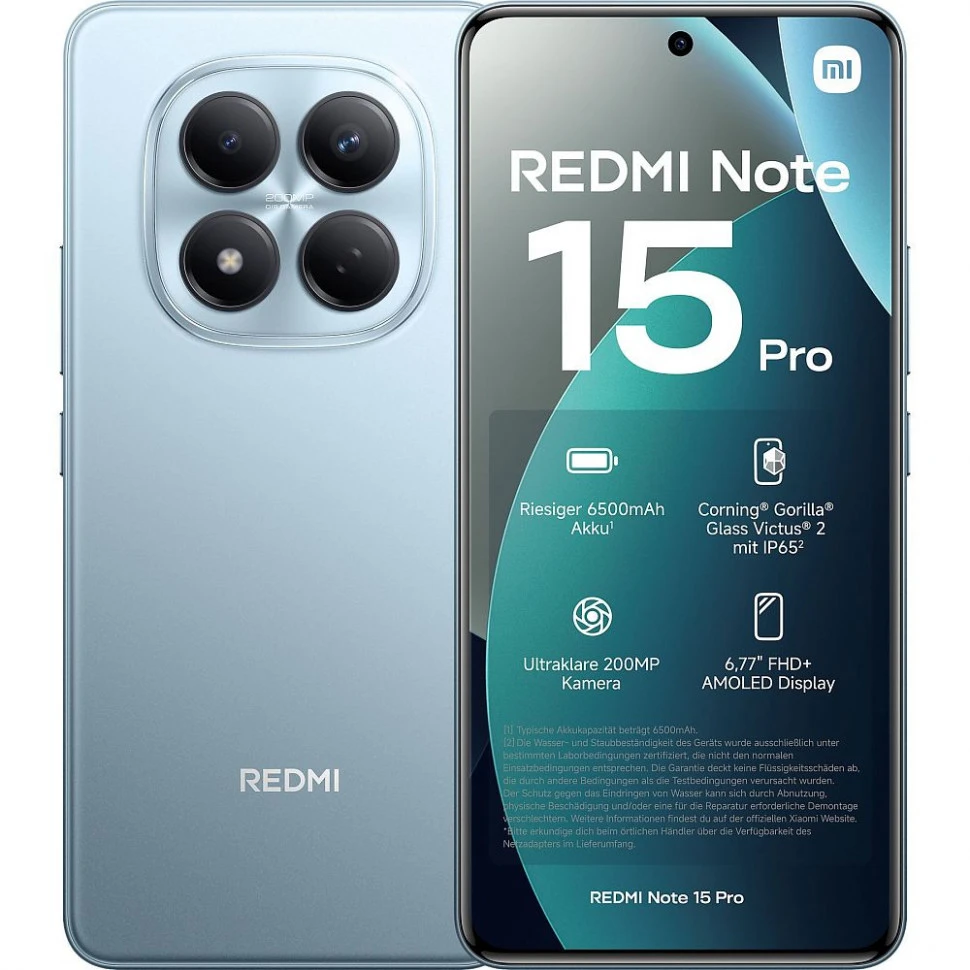 Смартфон Xiaomi Redmi 15 Pro 4G 8/256 ГБ, голубой